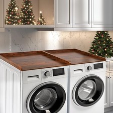 Washer Dryer Countertop, Wood Laundry Countertop Set of 2 Dryer Storage Shelf...