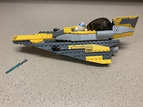 Lego Star Wars Clone Wars Ankin's Jedi Starfighter  #7669 - 100 % Complete