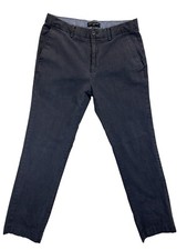 Banana Republic Pants Mens 32x30 Blue Checked Slim Fit Flat Front