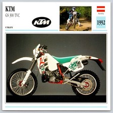 KTM GS 330 TVC 1992  Austria Edito Service Atlas Motorcycle Card