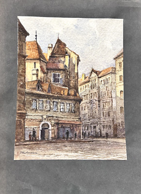 Viktor Gutmann (1887-1963): Austrian Street Scene