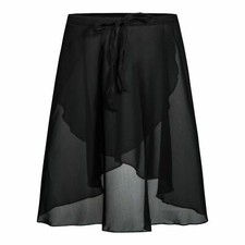 Torso chiffon ballet wrap skirt black ballet wrap skirt