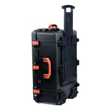 Black  Orange Pelican 1650 no foam - empty. Comes with wheels.