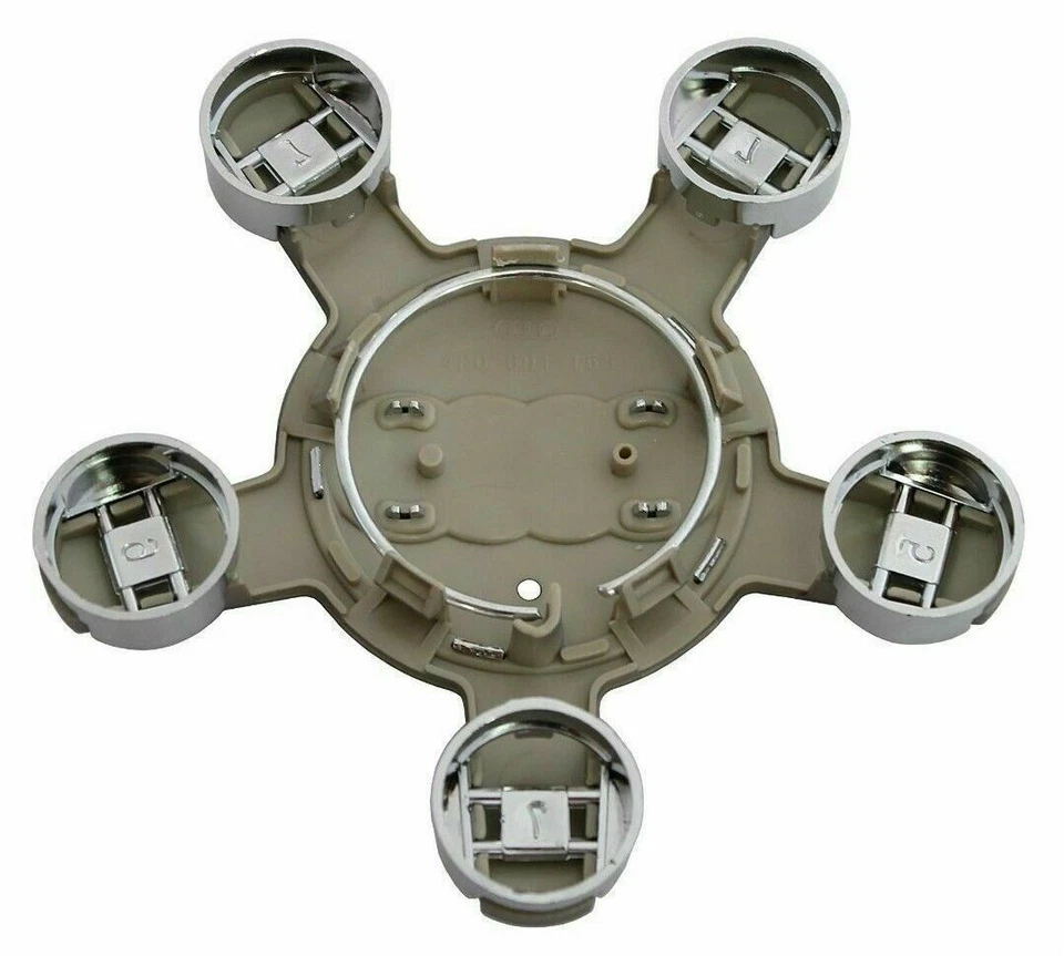 KIT 4 COPRIMOZZO Cerchio Lega Fregio Stemma Ruota Logo AUDI A1 A3 A4 A5 A6 Q3 - Image 3 of 3