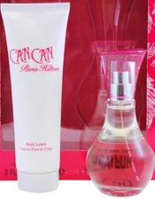 CAN CAN by Paris Hilton for Women 2 pcs NO BOX 1.7 oz EDP Spray + BODY LOTION