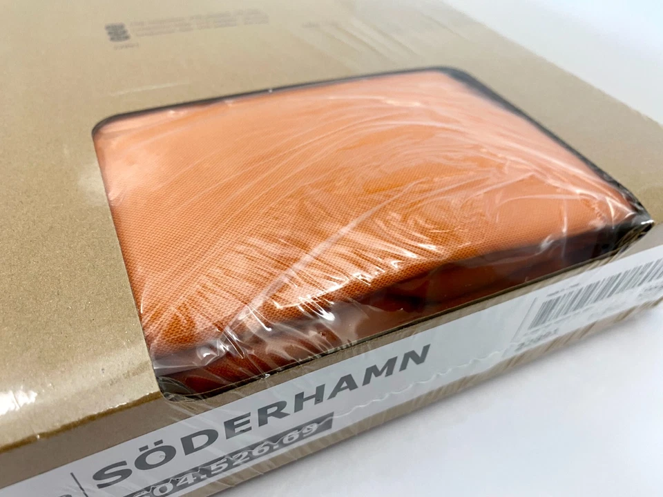 Cubierta otomana/reposapiés Ikea SODERHAMN, naranja Samsta 504.526.69 - NUEVA Foto 2 de 4