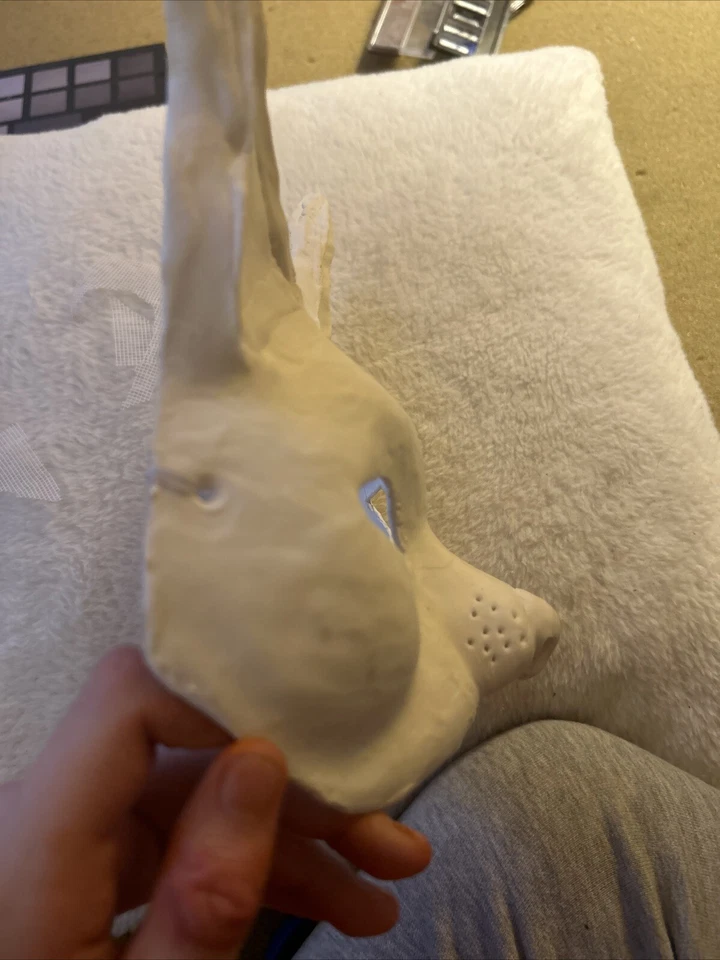 Therian Cat Mask, DIY, Furry Mask, Plain Mask, Base Of Mask - Image 2 of 4