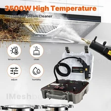3500W Tankless Pressurized Steam Cleaner Machine High Temp Kitchen Car Handheld
