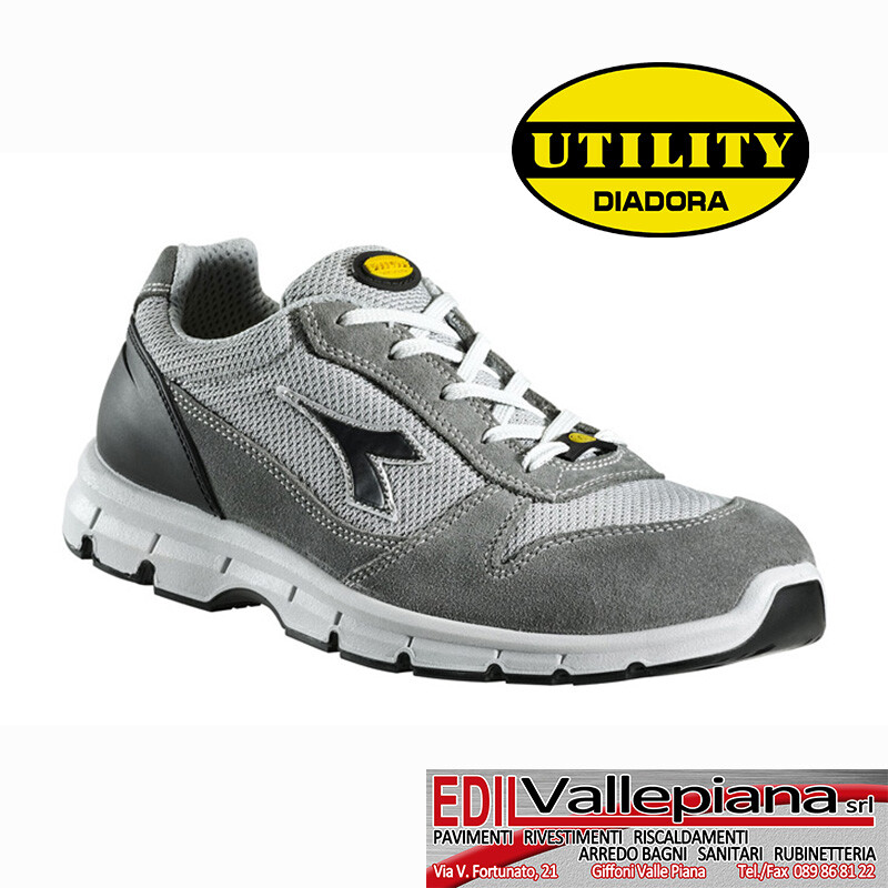 Scarpa da Lavoro Antinfortunistica Utility Diadora Run Textile Grigio/Blu