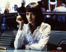 UMA THURMAN SIGNED AUTOGRAPHED 11x14 PHOTO MIA PULP FICTION RARE BECKETT BAS