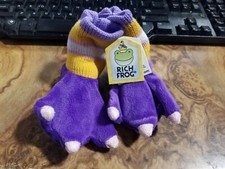 Girls Boys Slippers Novelty Character Fluffy Plush Boots Unicorn Dinosaur Junior