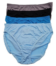 Women's Fruit Of The Loom Hi-Cuts 10 3XL MICRO-MESH Underwear 4-PAIR NWOT