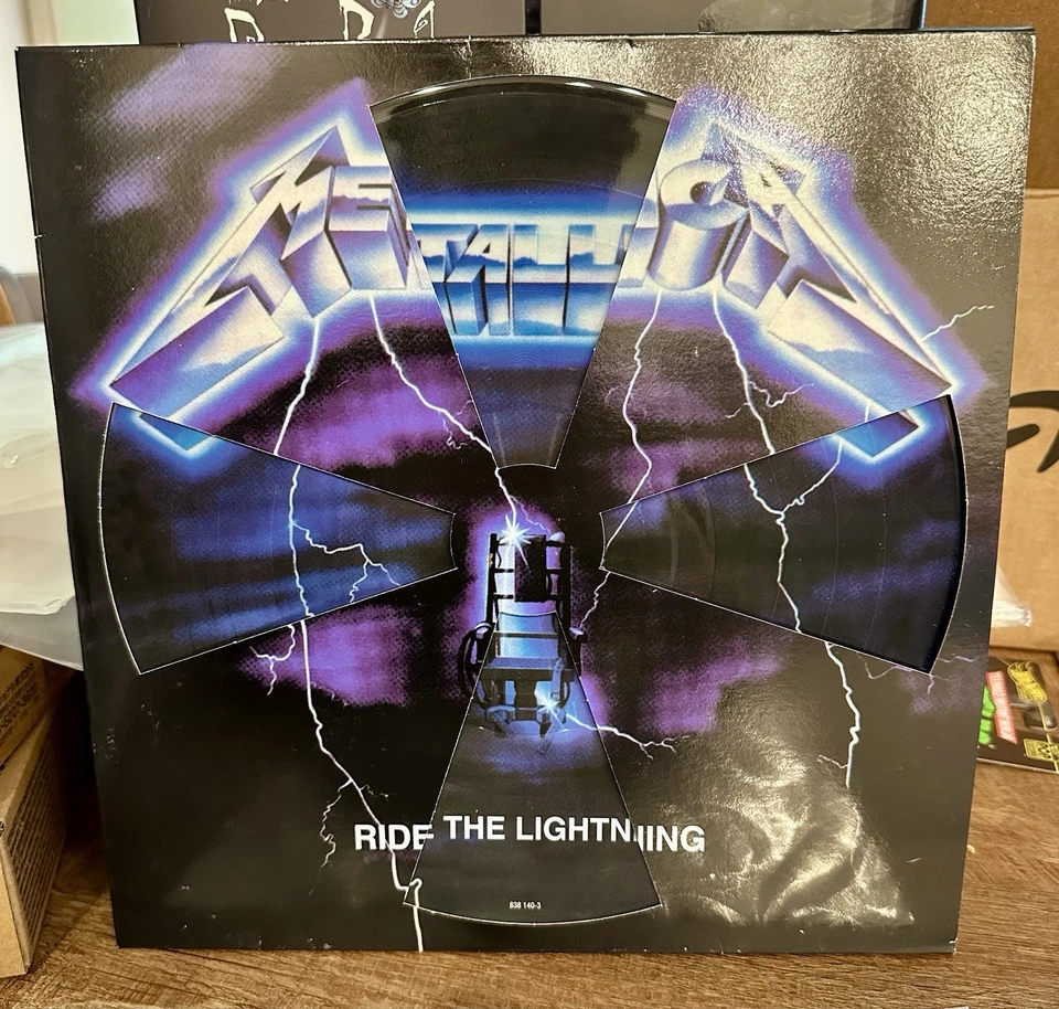 Metallica RIDE THE LIGHTNING Vertigo 838 140-3 Picture Disc Die Cut Jacket RARE! - Image 3 of 4