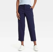 NWT A New Day Navy High Rise Straight Fit Pants Size 4