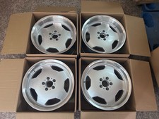 Mercedes Benz 18 Staggered Wheels W201 W124 W140 R129 Monoblock Amg Silver