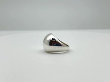 Solid 925 Sterling Silver Wide Dome Bold Design Handmade Ring Gift For Her
