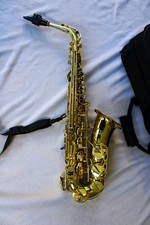 Jean Paul AS-400 Alto Saxophone Eb Gold Lacquer w/ Case Mouthpiece Neck