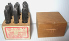 3/16" Number Stamp Set, Young Bros Stamp Works Muscatine Iowa, USA, In Wood Case — photo 1