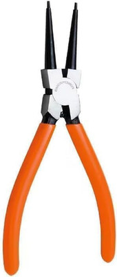 Orangerot Heavy Duty 17,8 cm extra langer externer gerader Sicherungsring Clip S
