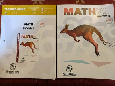 Masterbooks Math Lessons for a Living Education Level 6 - Set - Teacher/Student