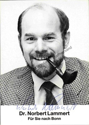 Original autograph Norbert Lammert President of the Bundestag // autograph car 335100