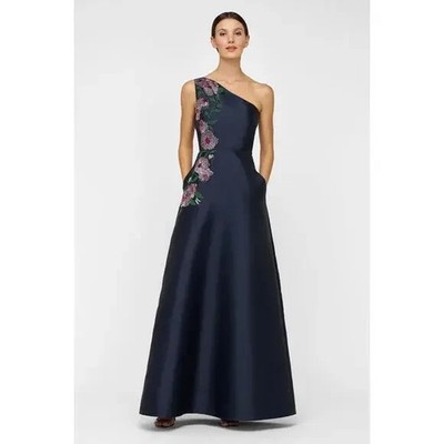 New, KAY UNGER GIADA GOWN in Dark Midnight size 18 #LD0134