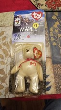 Maple The Bear-1999 McDonalds Ty Beanie Baby with Rare Errors 1993 OakBrook
