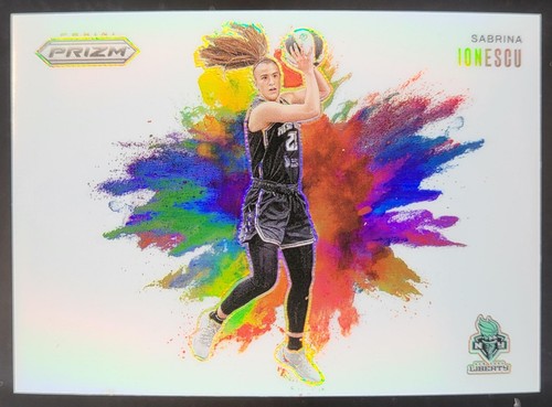 2025 Panini WNBA Prizm Sabrina Ionescu Color Blast #4 New York Liberty MH10