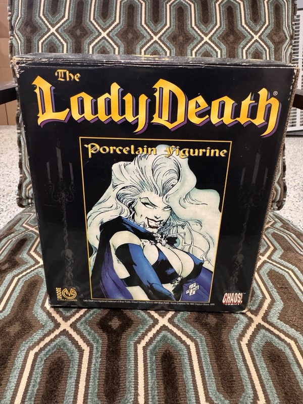 Moore Creations Lady Death Porcelain Figurine Hand Painted 1994 #8263/10,000