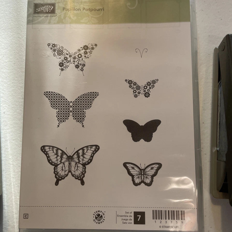 Stampin' Up! PAPILLON POTPOURRI BUTTERFLY Stamp Set & Punches Butterflies Punch - Image 2 of 4