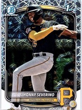 2025 Bowman Chrome Prospects Laser Jhonny Severino Pittsburgh Pirates