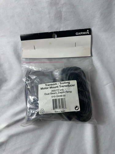 Garmin 010-10249-20 Transom Trolling Transducer Dual Beam, Depth/Temp