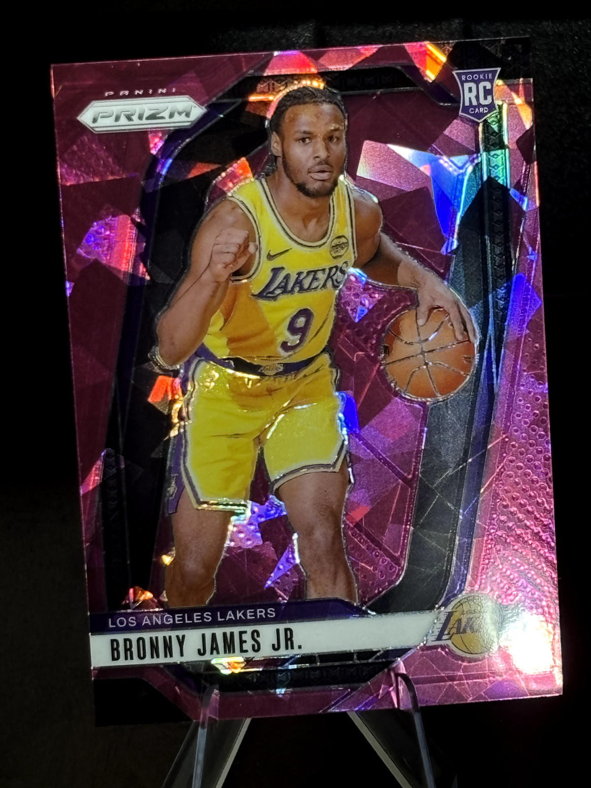 2024-25 Panini Prizm Bronny James Jr. RC Pink Ice Rookie #243 Lakers