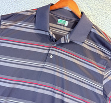 Ben Hogan Performance Polo Shirt Men's XL Black/Red/Gray Casual Golf Activewear