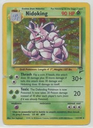 Nidoking 11/130 Base Set 2 Holo Rare