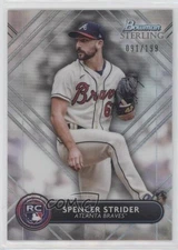 2022 Bowman Sterling Rookies Refractor 91/199 Spencer Strider Rookie RC 02td