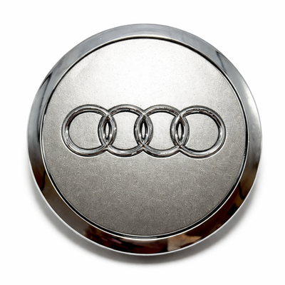 #ad 69mm Audi Silver Wheel Center Hub Caps – Set of 4 – Replacement Center Caps $18.19