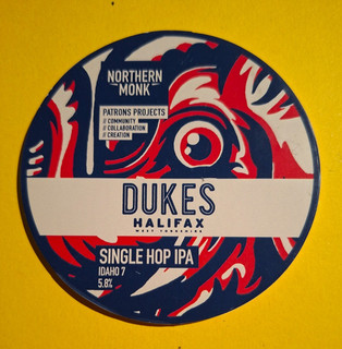 NORTHERN MONK brewery DUKES craft Beer pump keg ale badge Yorkshire
