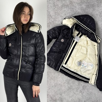 Auth Women's Moncler Branson Black Short Quilted Down Puffer Jacket Size 1~ XSS