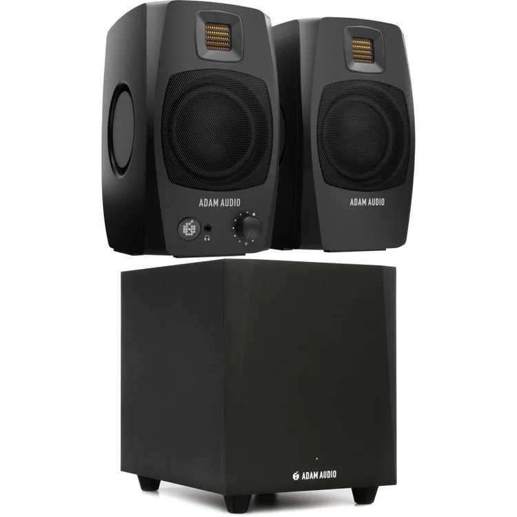 ADAM Audio D3V 3.5-inch Powered Studio Monitor Pair and T10S 10