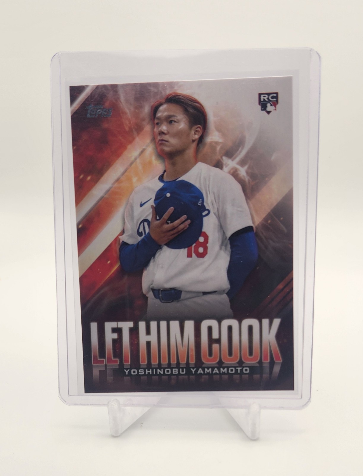 2024 Topps Update Series - Let Him Cook #LHC-15 Yoshinobu Yamamoto (RC)