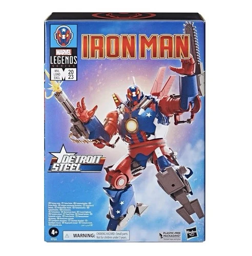 Marvel Legends Series: Hasbro 2023 SDCC Iron Man (DETROIT STEEL) 4+ Brand New!