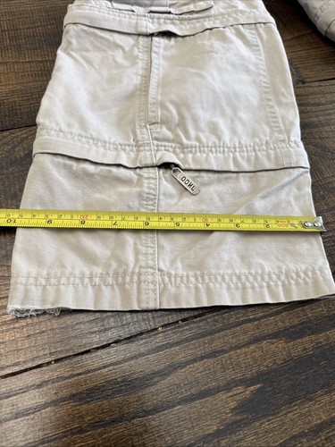 Vintage 90s JNCO Jeans Extremes Army Twill Khaki Cargo Zip Off Youth 8 Pants - Picture 19 of 24