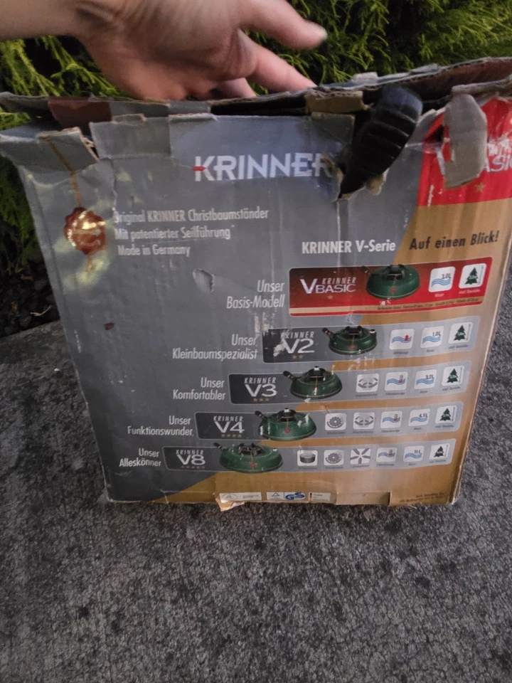 Krinner holiday christmas tree stand size small S basic Made In Germany - Image 2 of 2