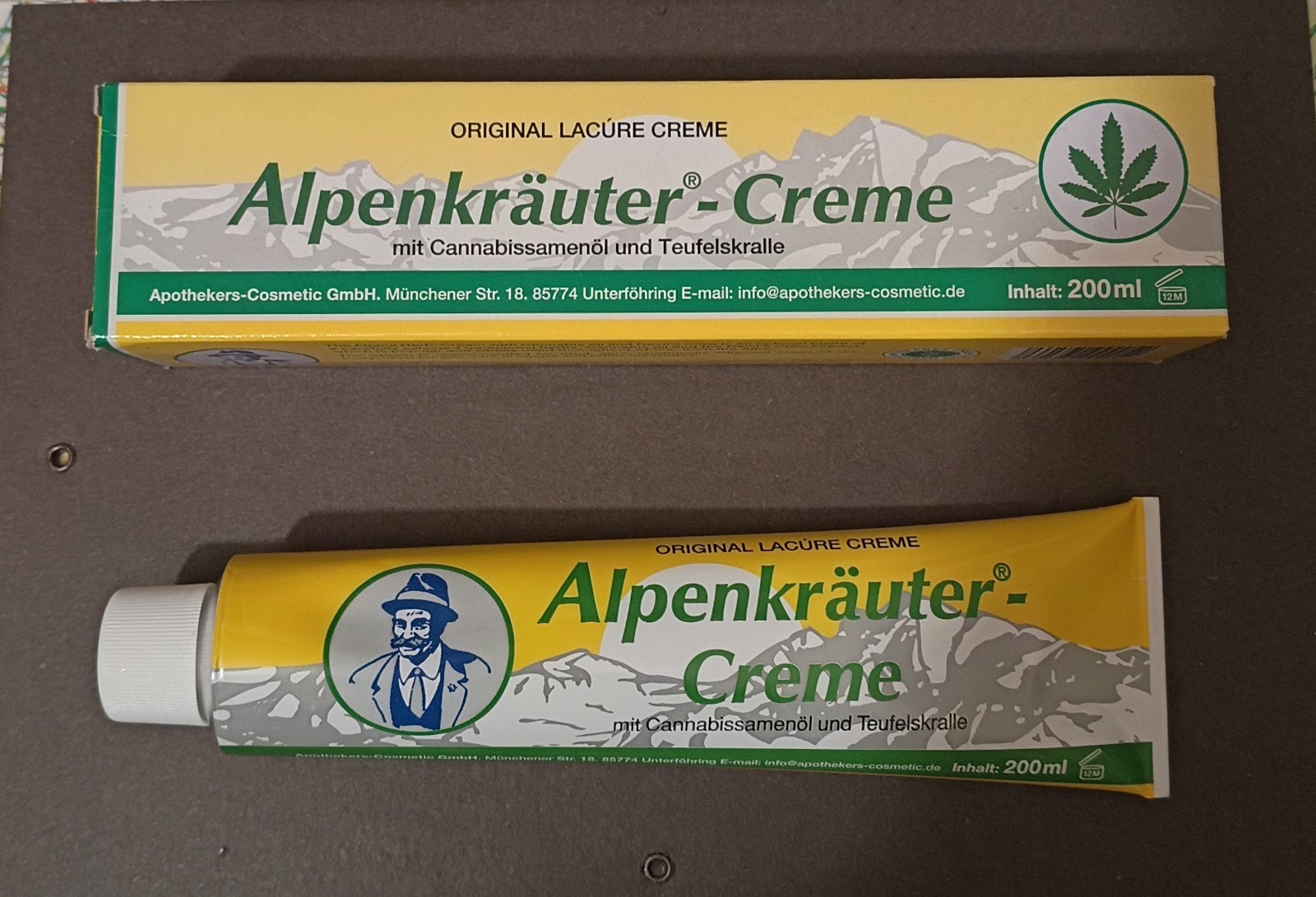 (18,75 €/Ltr.) LACURE Alpenkräuter m.Hanföl u.Teufelskralle 200 ml Tube