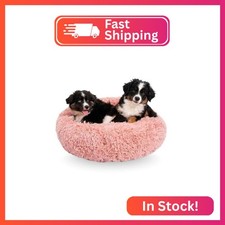 Active Pets Premium Medium Donut Dog Bed, Fits Up to 45 lbs, Machine Washable Cu