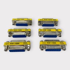 DB15 Female To Female 15-Pin Low Profile Mini Gender Changer  Lot of 6 