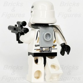 LEGO&reg; Star Wars Sandtrooper Minifigure Dirt Stains White Pauldron 9490 Used