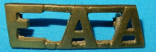 WW2 EAA EAST AFRICAN ARTILLERY MILITARY SHOULDER TITLE BADGE WORLD WAR II