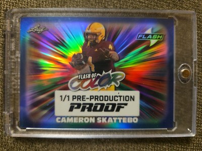 2024 Leaf Electrum Cam Skattebo Flash of Color 1/1 Pre-production Proof Blue RC